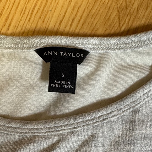 Ann Taylor Light Gray Sleeveless Midi Dress - Picture 2 of 5